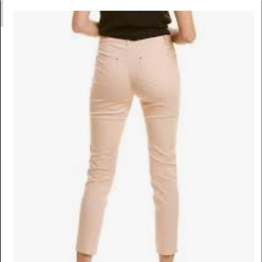Lafayette 148 New York Light Blush Skinny Pants Size 12 - Picture 4 of 13